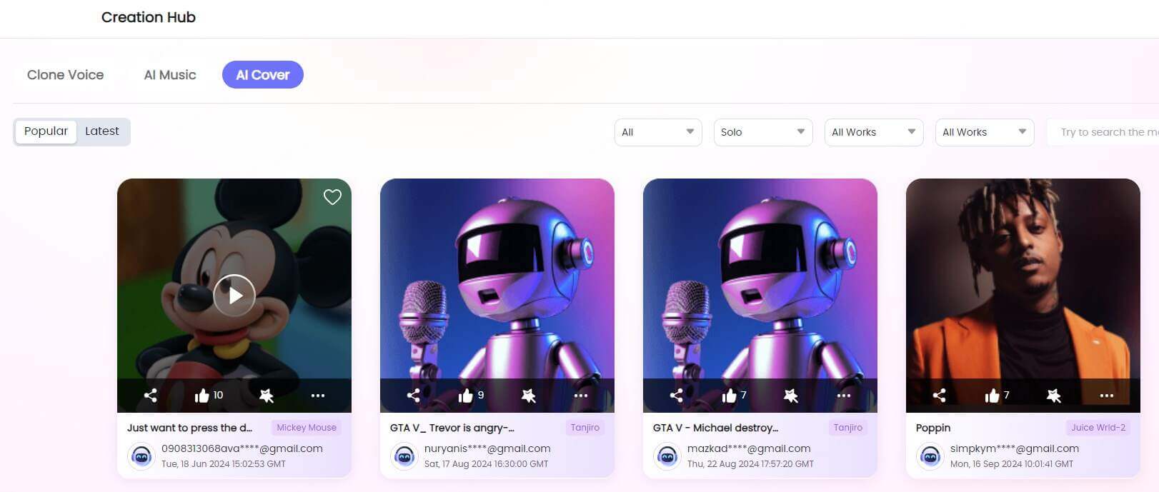 ai song cover audition