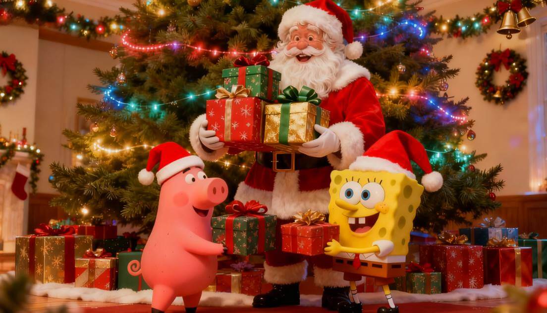 Gerador de vídeo de Natal com IA