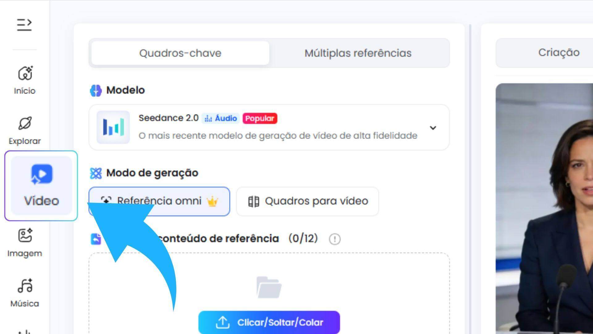 como criar vídeo com IA