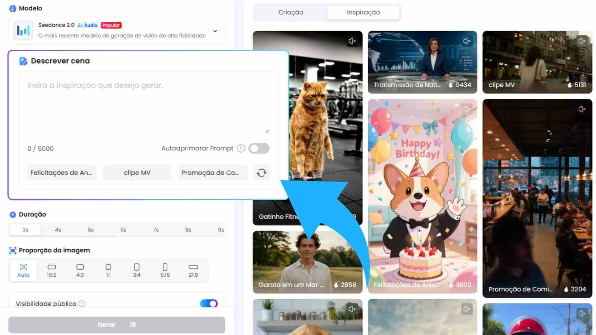 como criar vídeo com IA