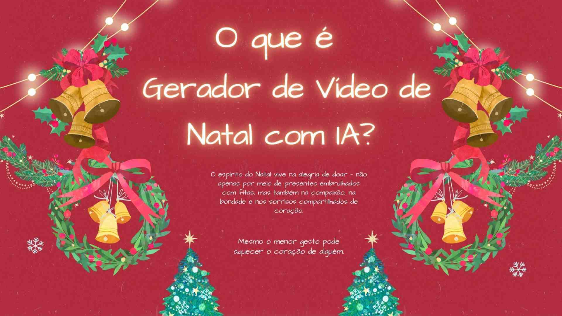 Gerador de vídeo de Natal com IA