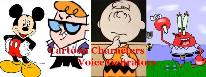 voz de personagem de desenho animado
