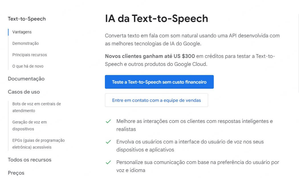 google text to speech