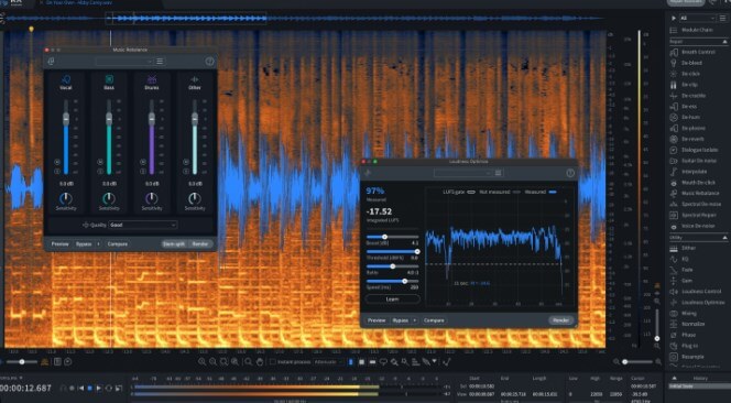 izotope rx separar voz de música