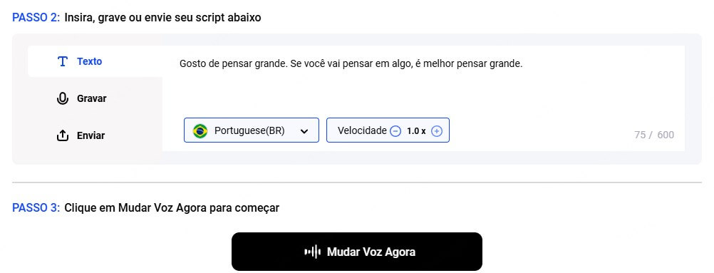 como usar miocreate gerador de voz ia