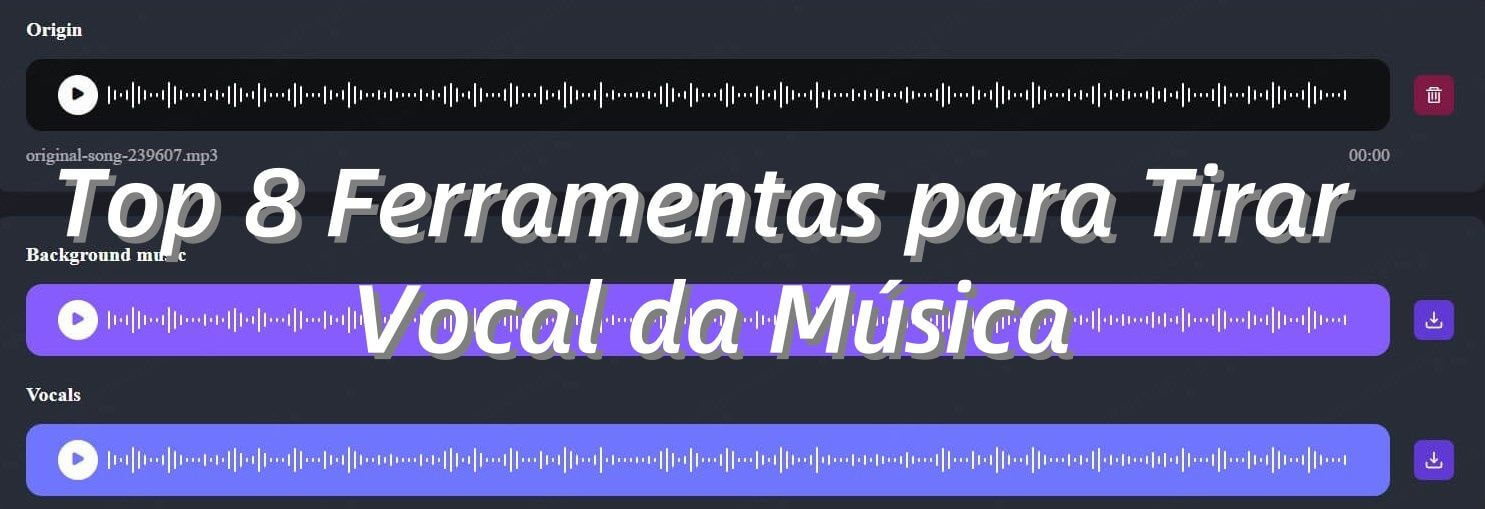 tirar vocal da música