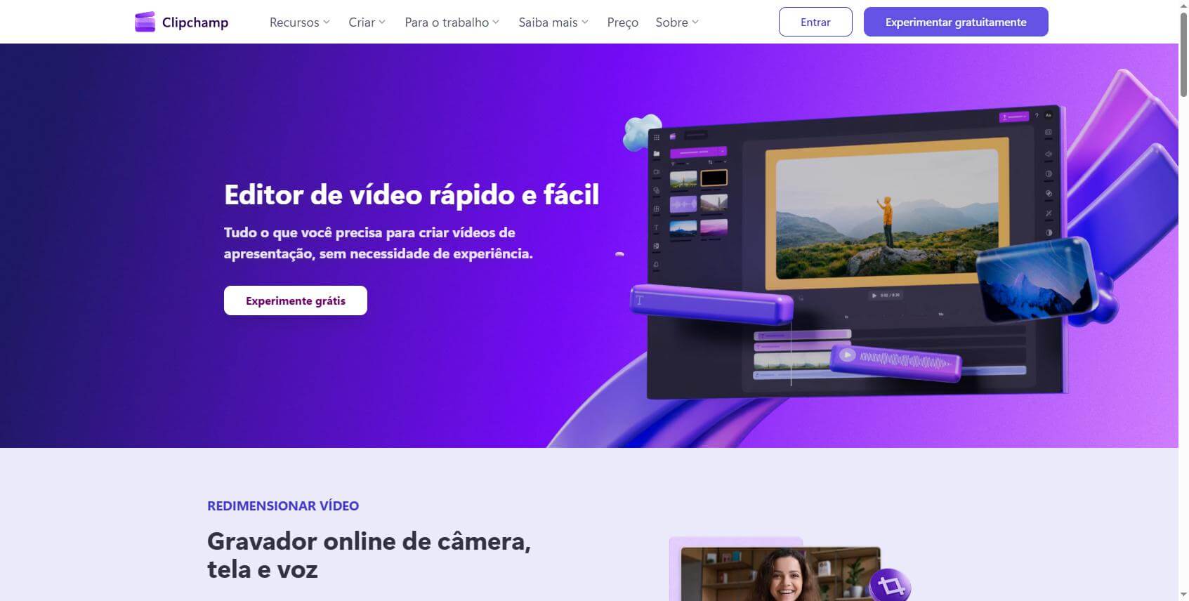 clipchamp videoclipe