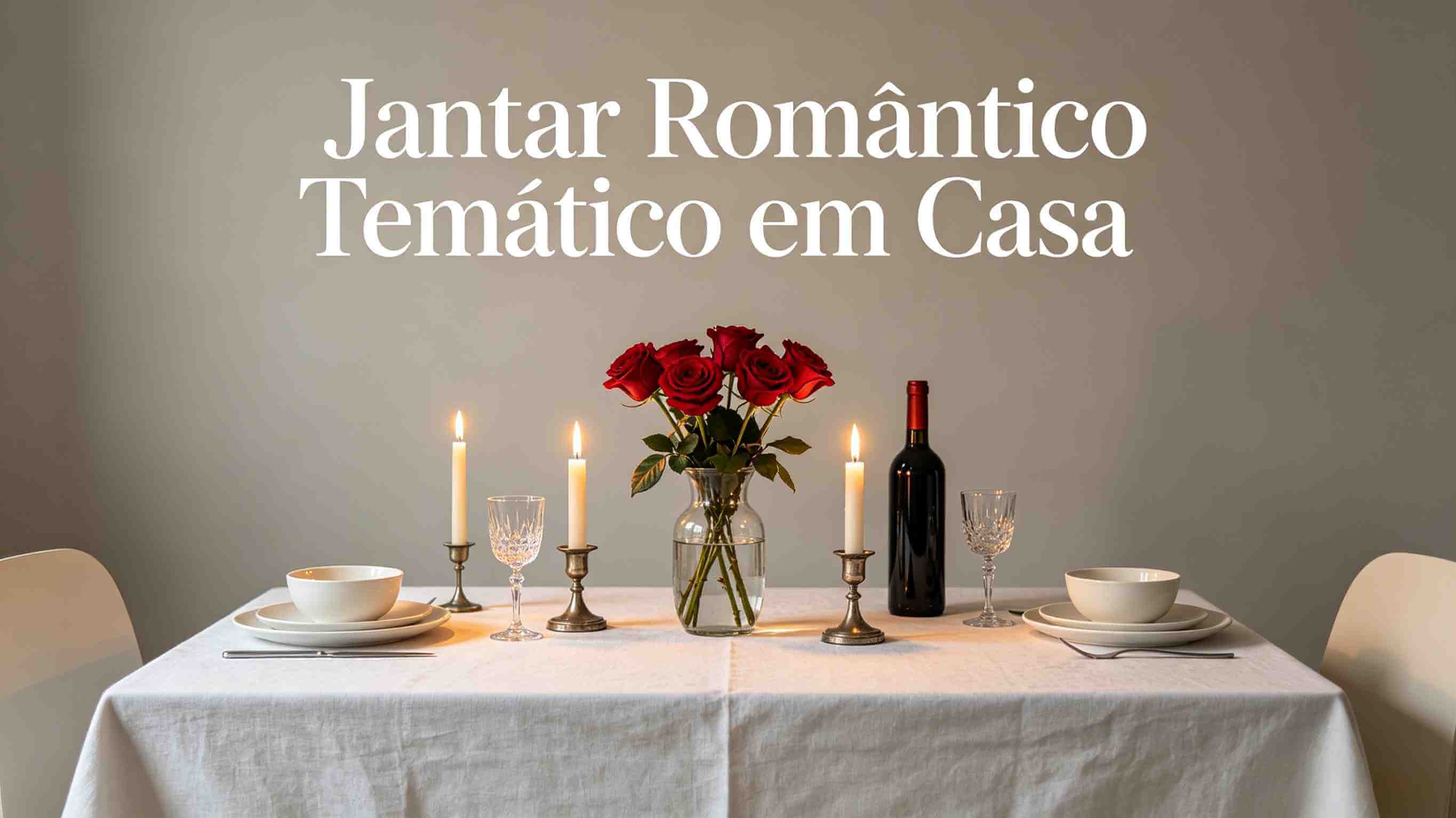 Jantar Romântico Temático em Casa