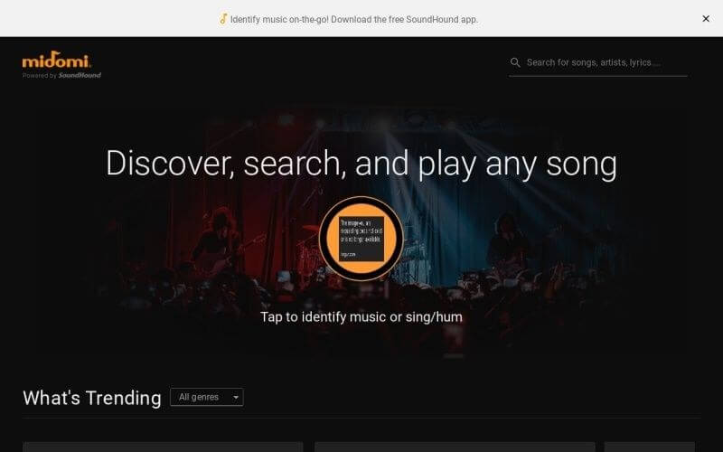 midomi descobrir musica