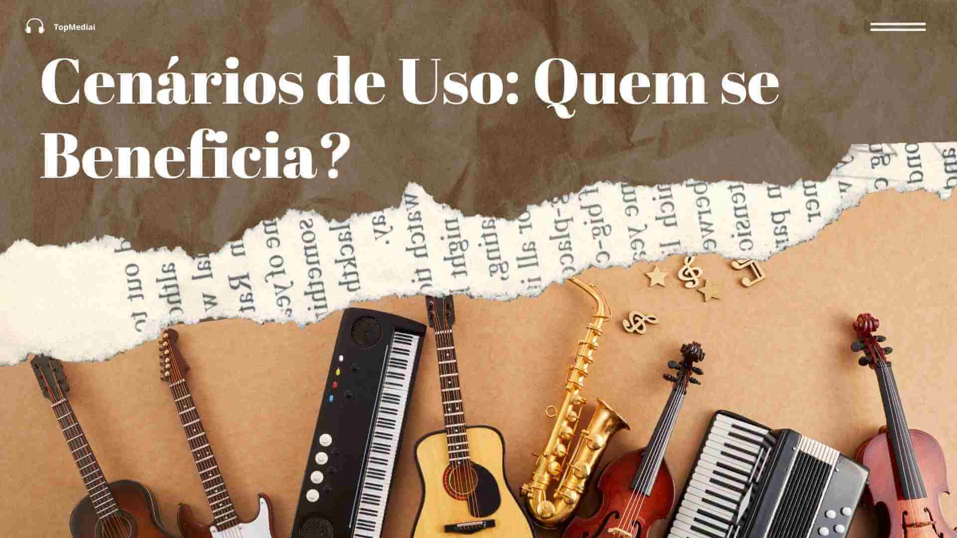 texto em Música Online