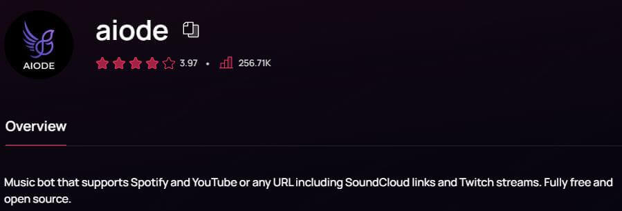 Aiode moderner Musikbot