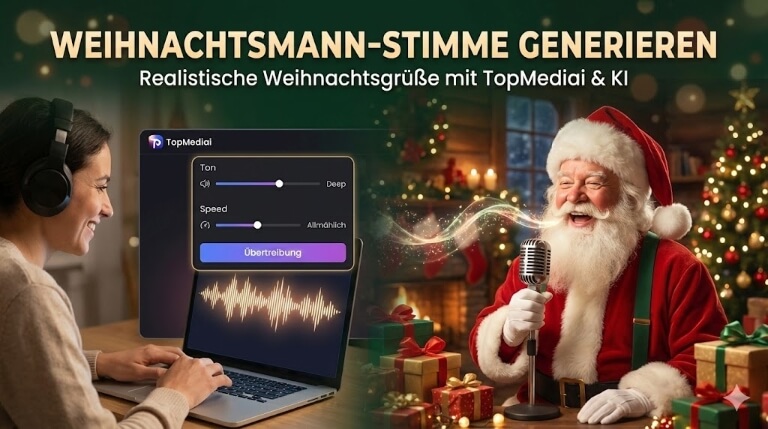 Weihnachtsmann Stimme mit KI erstellen