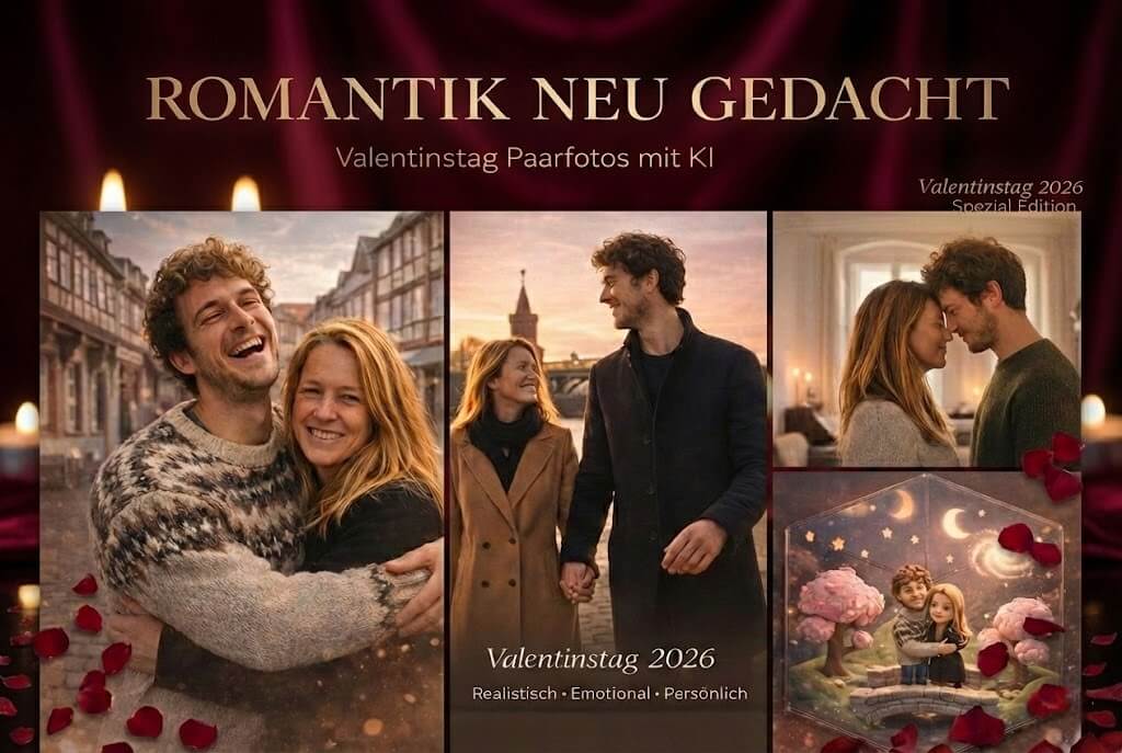 Valentinstag Paarfoto mit KI erstellen