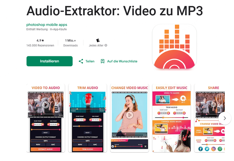 Android Audio aus Video extrahieren