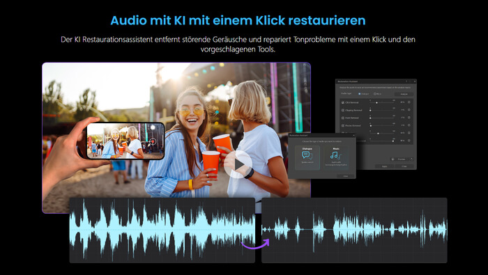 audiodirector stimme aus liedern entfernen