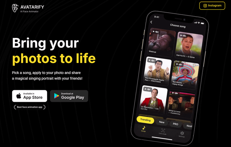 Mit Avatarify KI Foto singen lassen