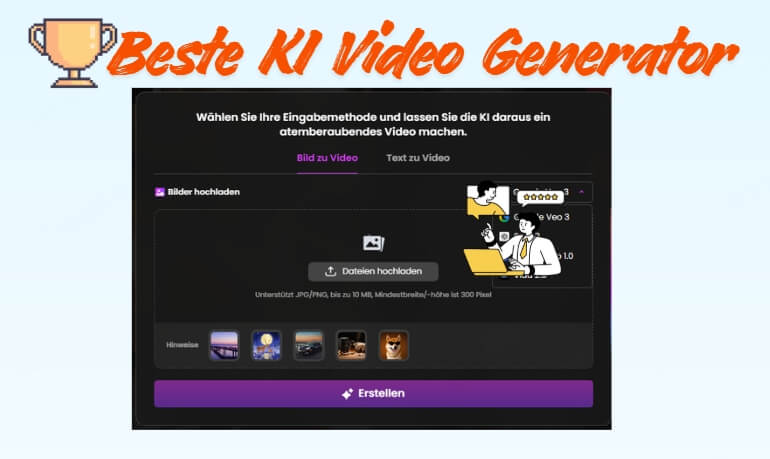 Die besten KI Video Generatoren 2025 : 7 Tools im Vergleich aus Nutzersicht