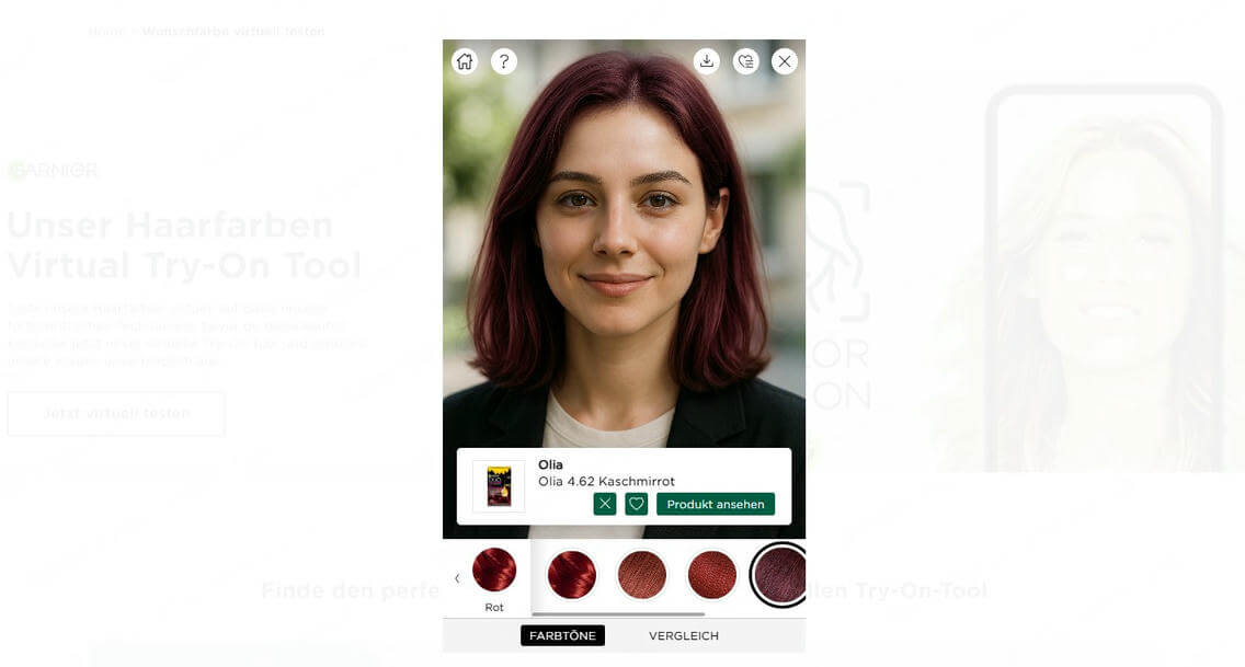 Garnier Haarfarbe test
