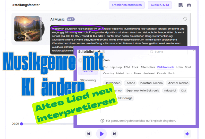 Musikgerne mit KI ändern