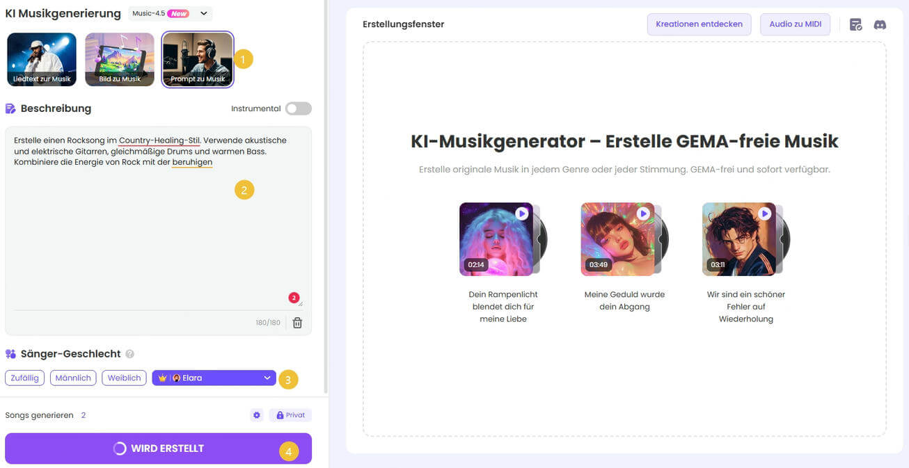 Eigene Musik mit TopMediai erstellen
