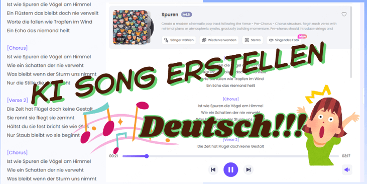 KI Song erstellen kostenlos Deutsch
