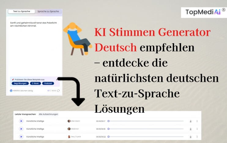 KI-Stimmen Generator Deutsch – Die besten Deutsche Text-zu-Sprache Tools 2025