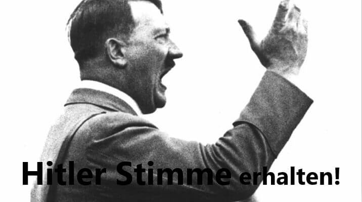 söder hitler stimme erhalten