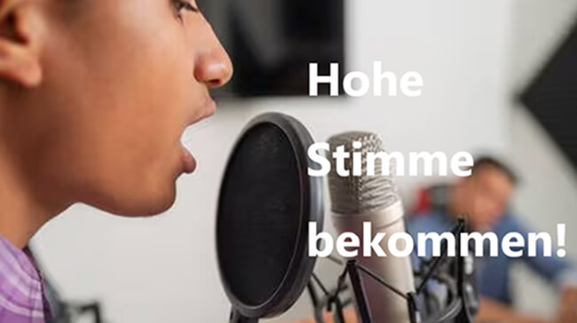 mann mit hoher stimme