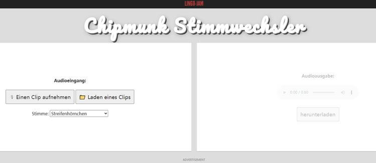 lingjam ein sehr einfach zu verwendender stimmenwechsler