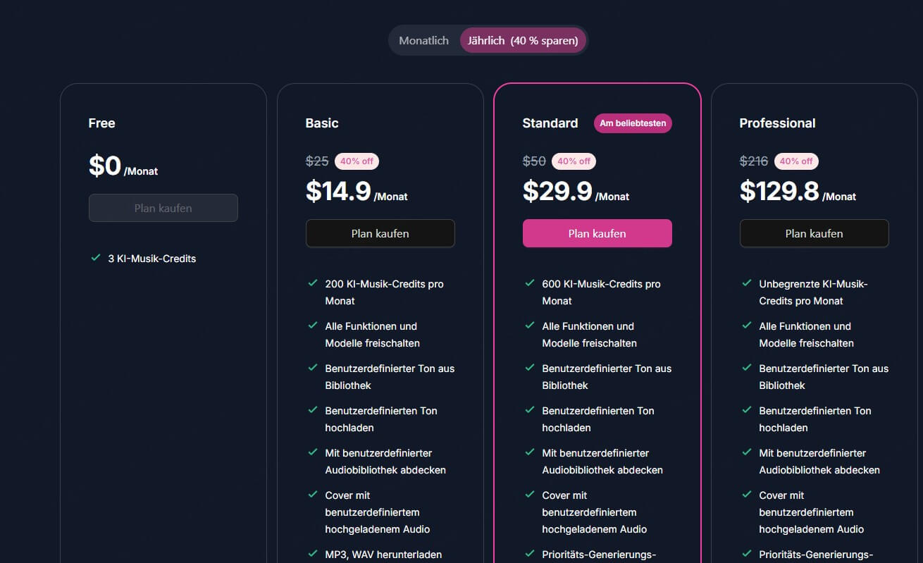 MakeBestMusic Kosten und Preise