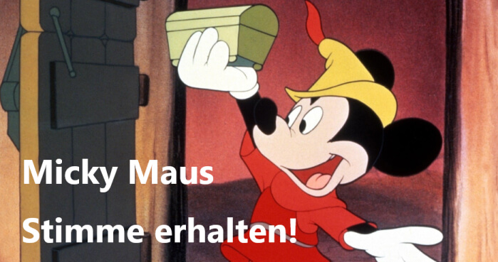 stimme von micky maus erhalten