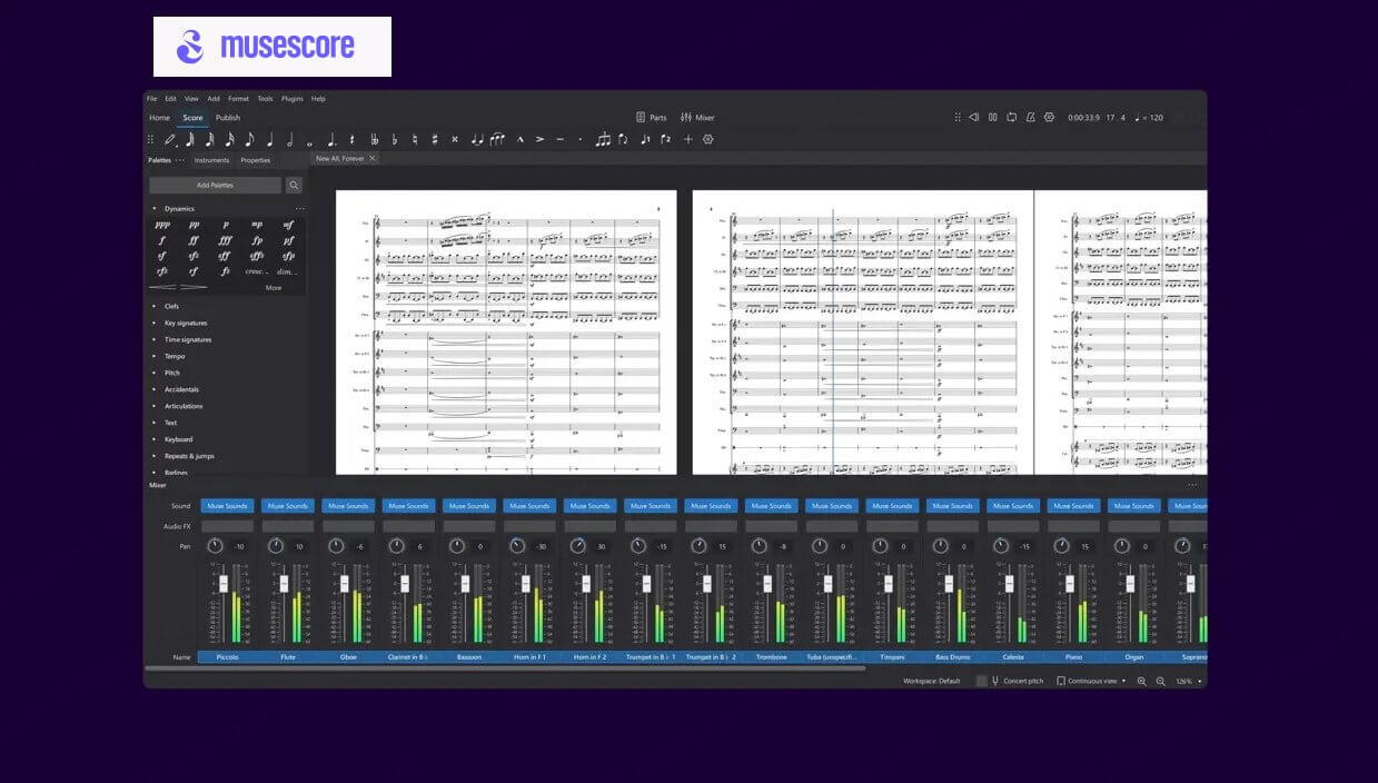 MuseScore Noten in MP3 umwandeln