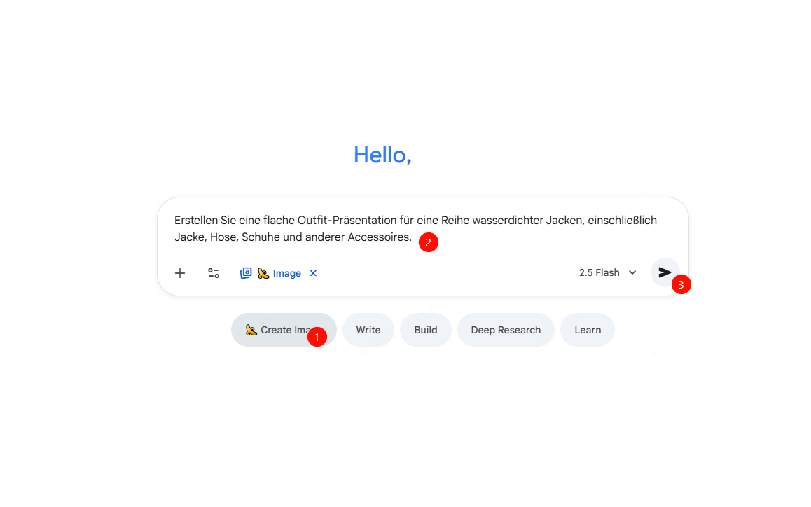 Nano Banana in Germini App