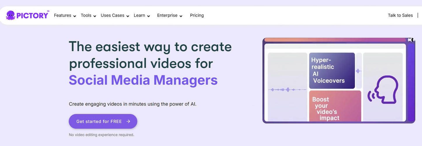 Pictory KI-Videogenerator