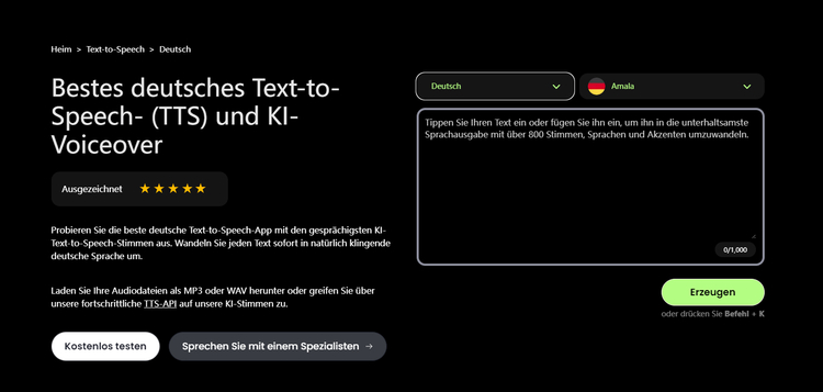 play.ht text-to-speech-dienst