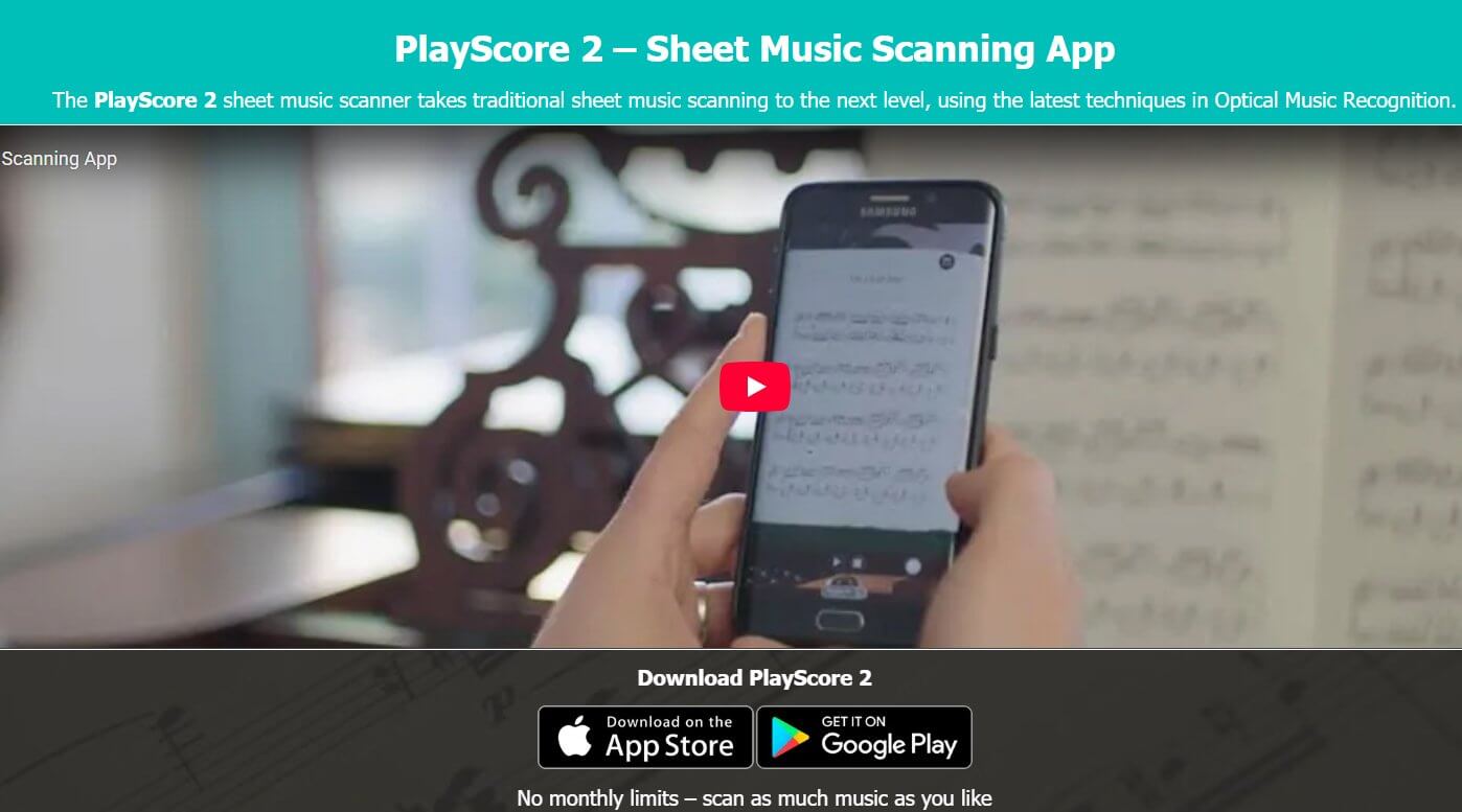 PlayScore 2 Noten in Audio umwandeln