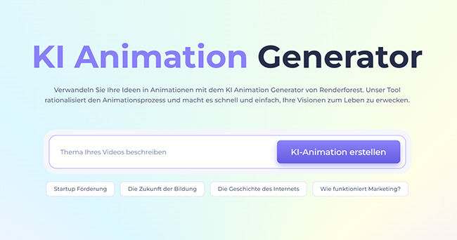 Renderforest animation generator