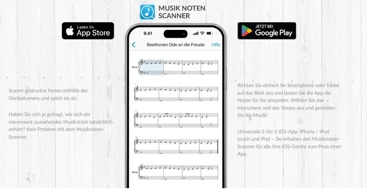 MUSIK NOTEN SCANNER