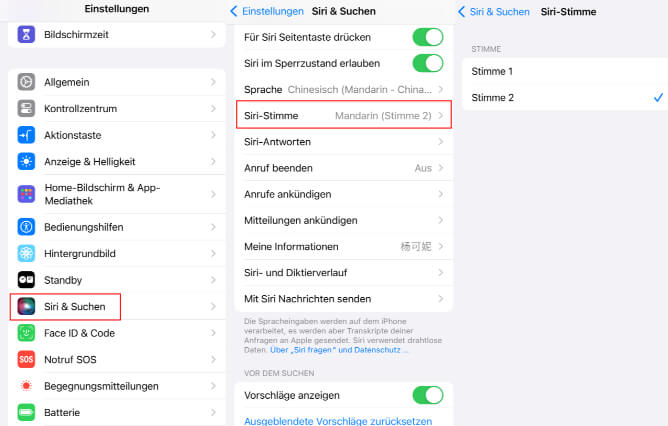 siri stimme ändern von siri & suchen