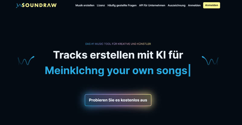 soundraw.io individueller musik erstellen