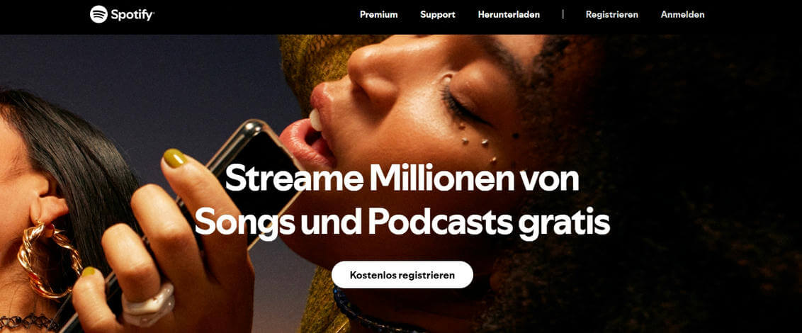 Spotify Musik hören ksotenlos