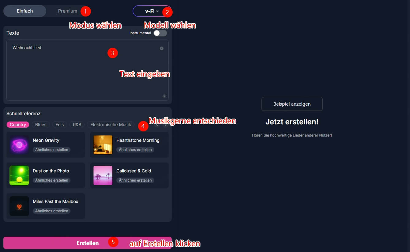 MakeBestMusic verwenden