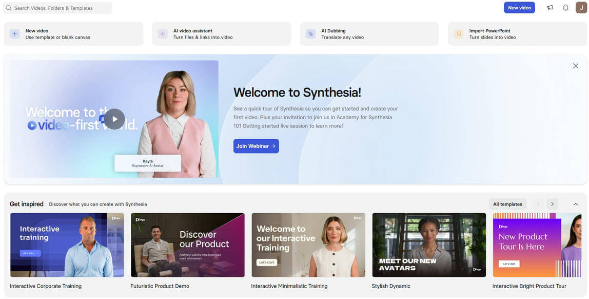 Synthesia KI Video für Unternehmen