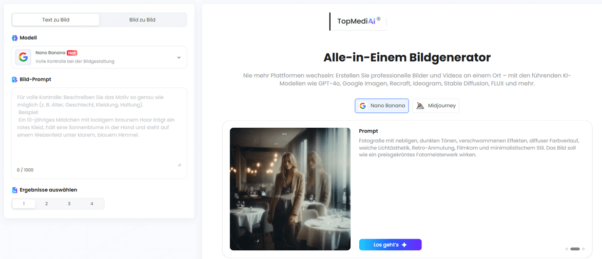 TopMediai KI Bildgenerator