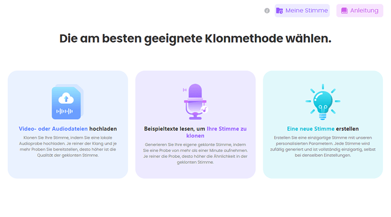 in topmediai die passende methode wählen