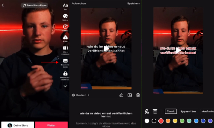 tiktok automatische untertitel einschalten