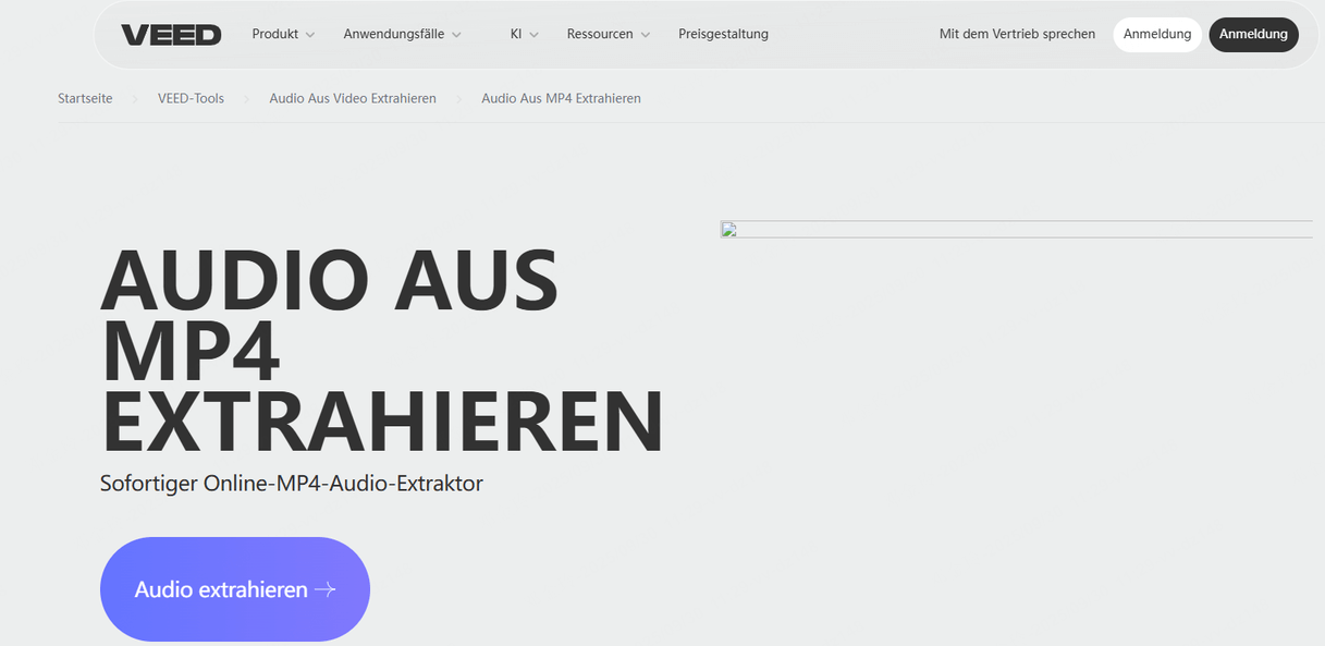 Veed MP3 von MP4 extrahieren