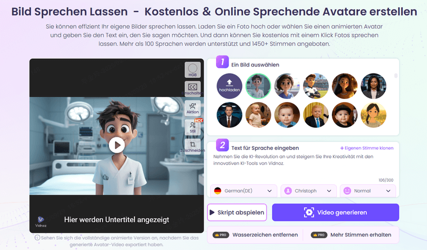 Vidnoz lässt Bild singen