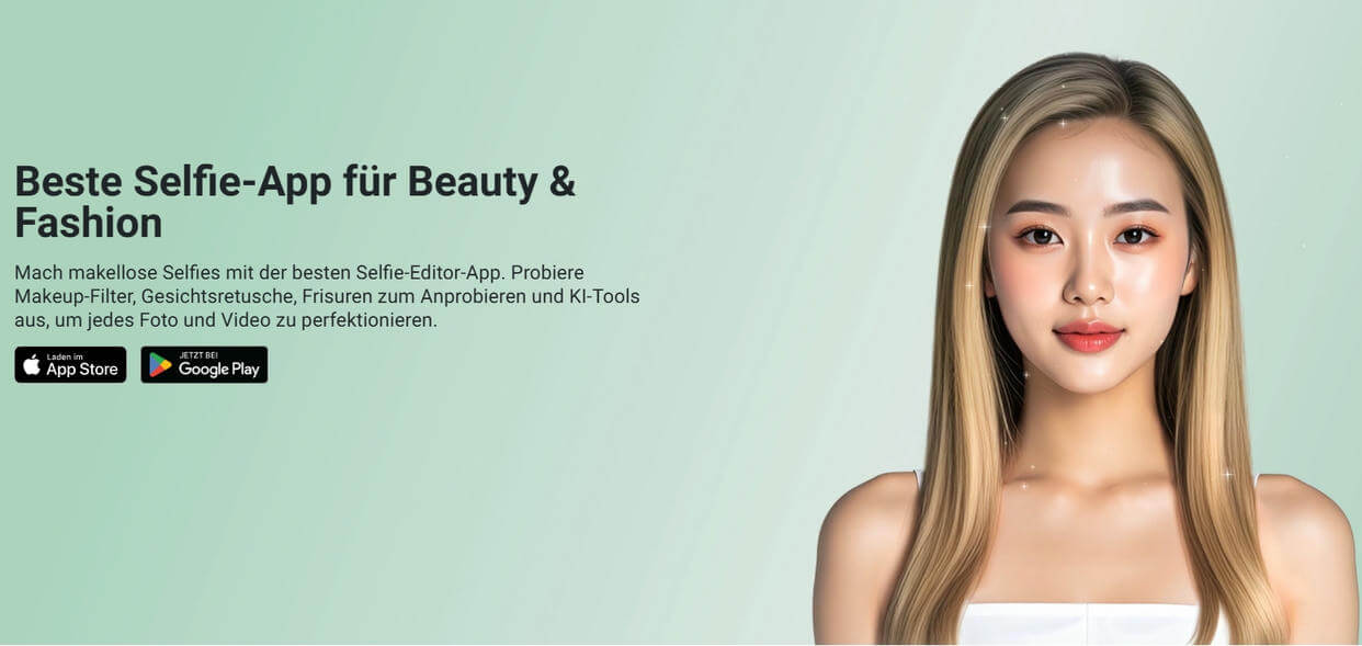 Haarfarbe Testen App YouCam nutzen