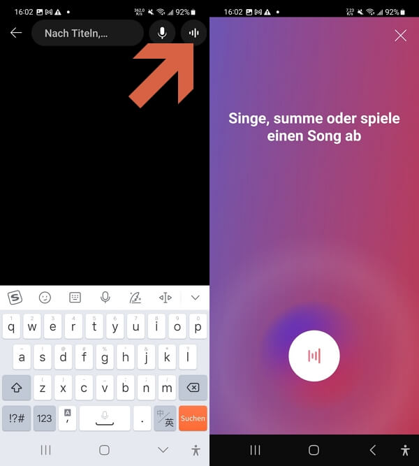 YouTube Musik summen erkennen